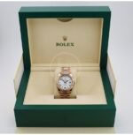 Rolex Day-Date 40 Rose Gold White Roman Dial & Fluted Bezel President Bracelet 228235 - - Image 3