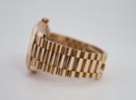 Rolex Day-Date 40 Rose Gold Chocolate Diagnonal Motif Index Dial & Fluted Bezel President Bracelet 228235 - - Image 5