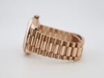 Rolex Day-Date 40 Rose Gold Olive Green Roman Dial & Fluted Bezel President Bracelet 228235 - - Image 6