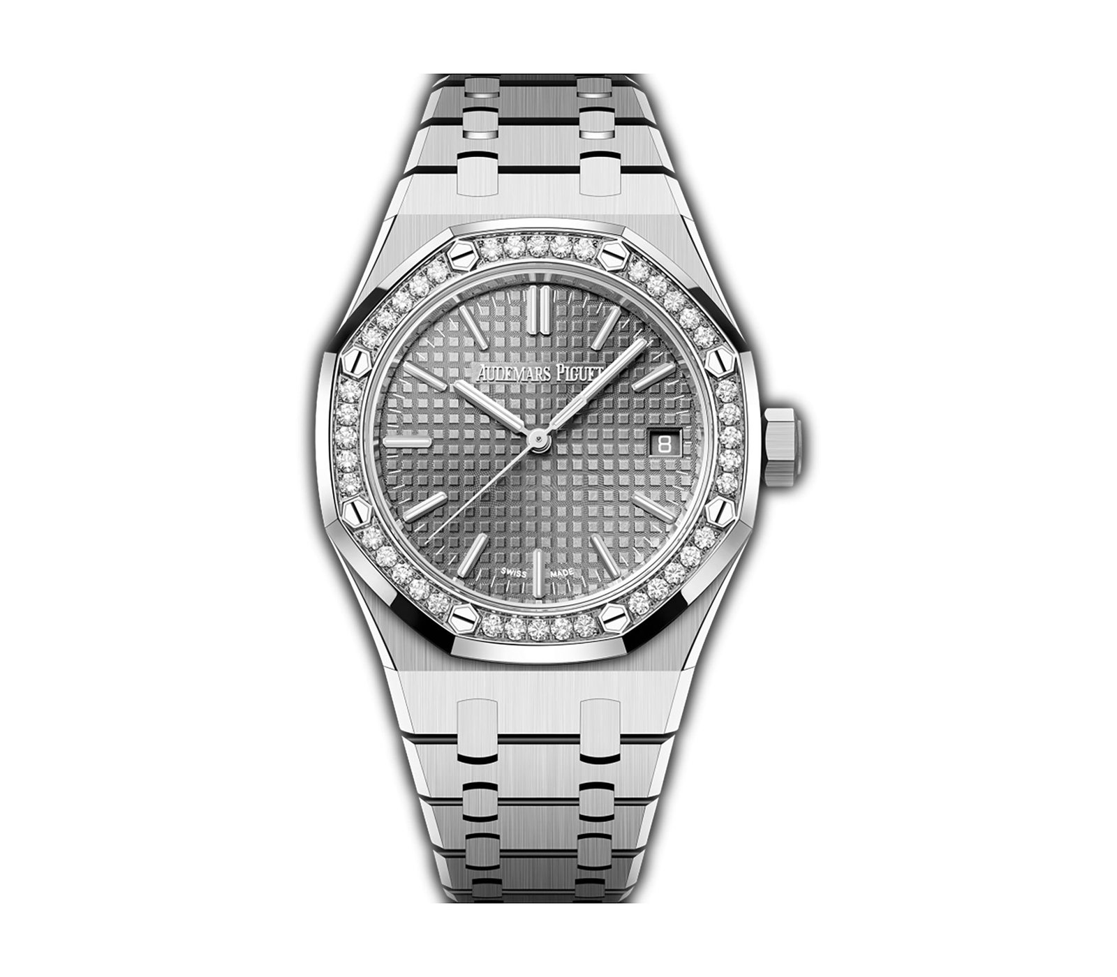 AP-15551ST.ZZ_.1356ST.06.jpg 37mm Stainless Steel Diamond Bezel Grey Dial Automatic - Image 1
