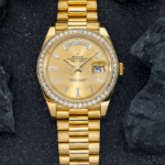 Rolex 18k Yellow Gold Day-Date 40mm, 228348RBR Factory Diamond Bezel and President Bracelet - Image 5
