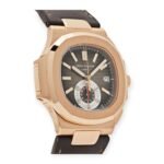 Patek Philippe Nautilus 5980R 40.5MM Black-Brown Dial With Leather Bracelet - Image 4