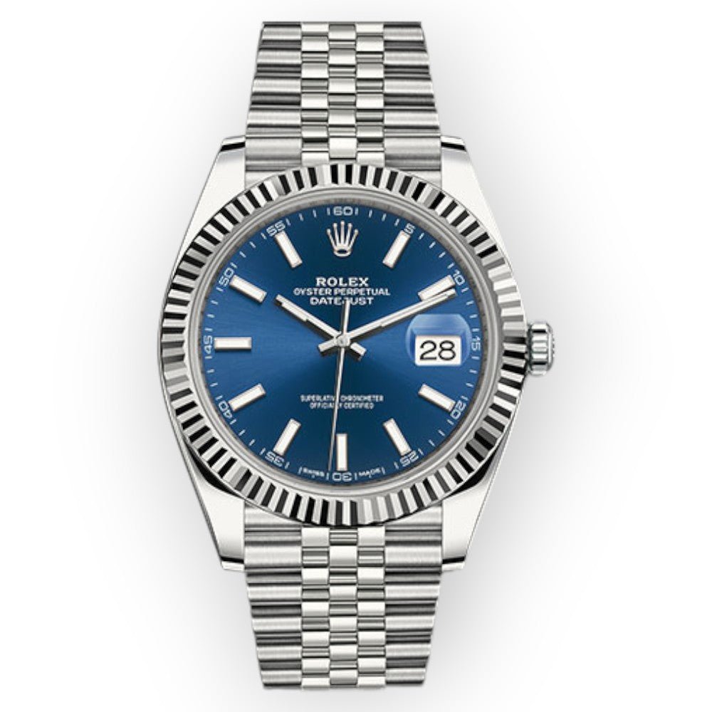 Pre-Owned-Rolex-Datejust-126334-41mm-Blue-Dial-With-Jubilee-JD-Watches-NY.jpg Rolex Datejust 126334 41mm Blue Dial With Jubilee - 图片 1