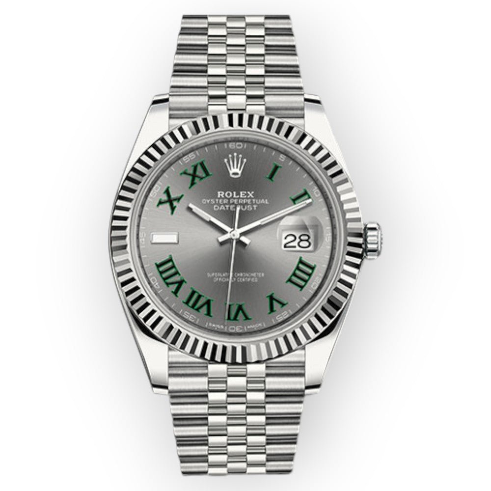 Pre-Owned-Rolex-Datejust-126334-41mm-Wimbledon-Dial-With-Jubilee-JD-Watches-NY.jpg Rolex Datejust 126334 41mm Wimbledon Dial With Jubilee - Image 1