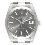 Rolex Datejust 41 Slate Dial 126300 Smooth Bezel Steel Mens Watch - Image 2