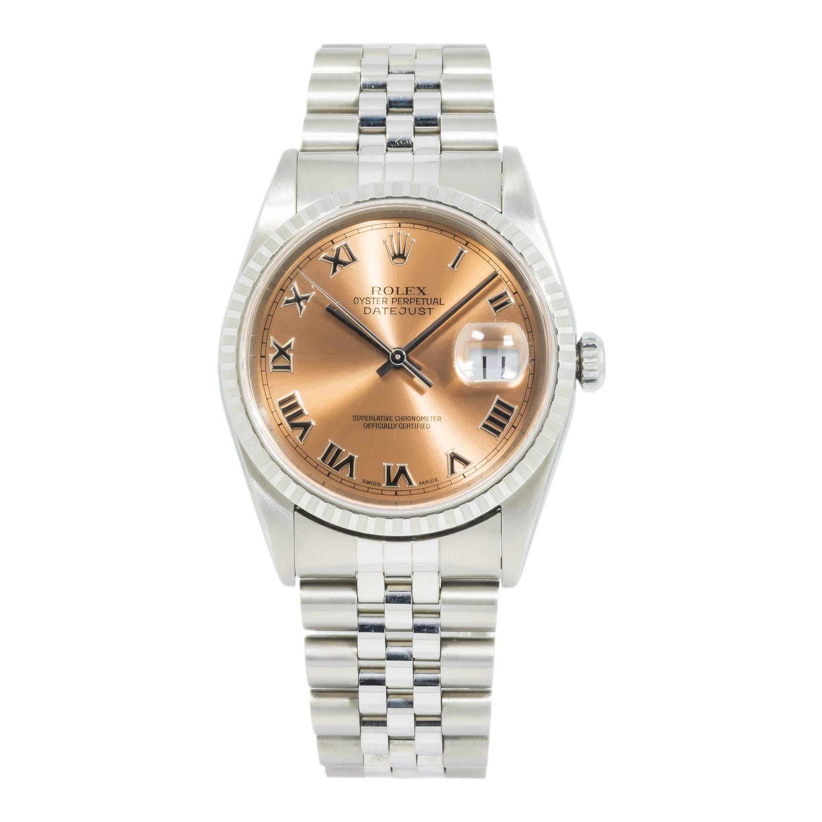 Pre-Owned-Rolex-Datejust-Stainless-Steel-36mm-with-Engine-Turned-Bezel-16220-and-Jubilee-Bracelet-JD-Watches-NY.png Rolex Datejust Stainless Steel 36mm with Engine Turned Bezel 16220 and Jubilee Bracelet - Image 1