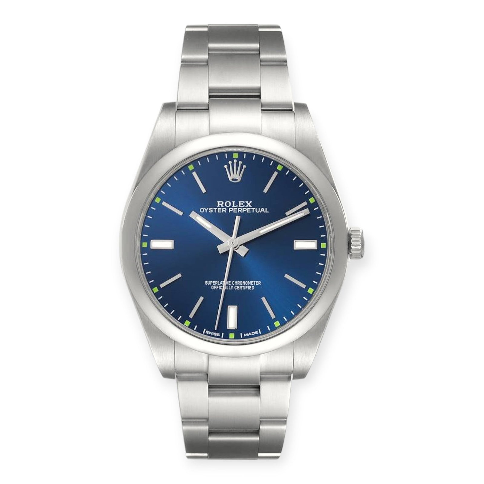 Pre-Owned-Rolex-Oyster-Perpetual-114300-39mm-Blue-Dial-JD-Watches-NY.jpg Rolex Oyster Perpetual 114300 39mm Blue Dial - Image 1
