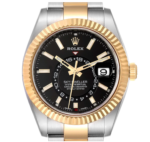 Rolex Sky Dweller Stainless Steel and Yellow Gold Jubilee Bracelet Black Dial 326933 - Image 2