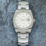 Rolex Stainless Steel Datejust 36 116244 – Silver Jubilee Diamond Dial, Diamond Bezel, Oyster Bracelet - Image 5
