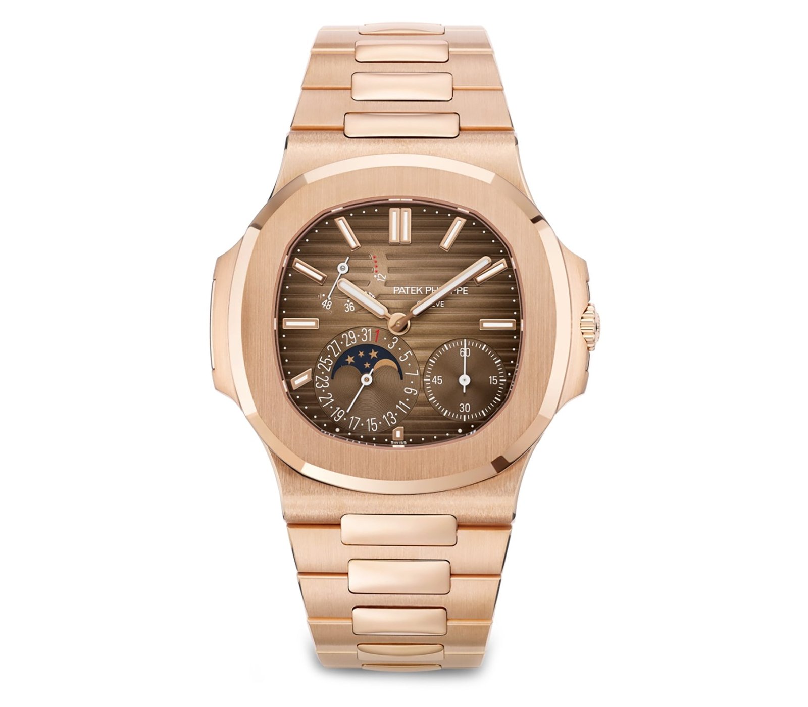Untitled-82222.jpg 40mm Rose Gold Sunburst Brown Dial Self Winding - Image 1