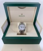 Rolex White Gold Day-Date 40 Watch - Fluted Bezel - Meteorite Baguette Diamond Dial - President Bracelet - 228239 mtdp - 图片 3
